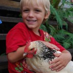 The kids are welcome to enjoy our farm too